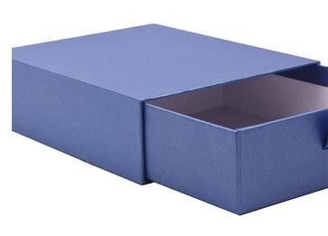 Laminação dobrável azul de Matt do papel de arte da caixa de presente da gaveta do armazenamento da caixa de papel